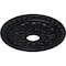 Ekena Millwork Warsaw Ceiling Medallion (Fits Canopies up to 3 1/2"), 18"OD x 3 1/2"ID x 1 3/8"P, Steel Gray CM18WASGS - alternate 4
